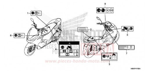 CAUTION LABEL WW125AK de 2019